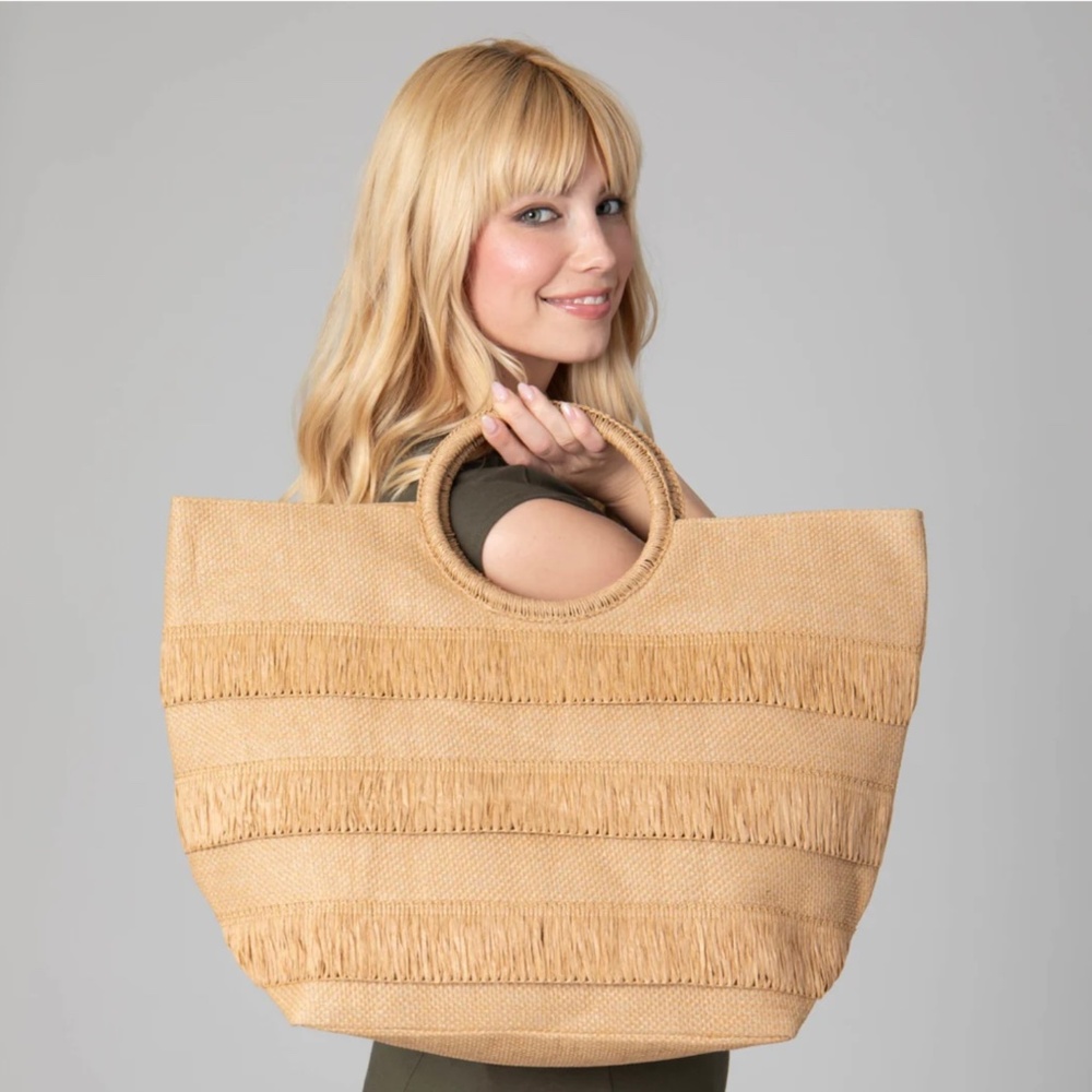 San Diego Hat Company Leucadia Tote in Natural - New